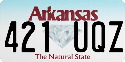 AR license plate 421UQZ
