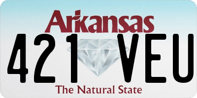 AR license plate 421VEU