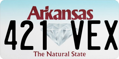 AR license plate 421VEX
