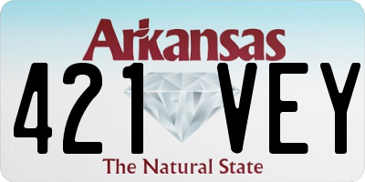 AR license plate 421VEY