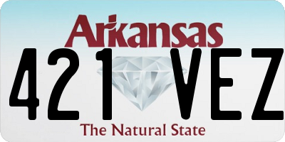 AR license plate 421VEZ