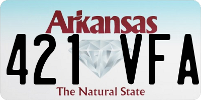 AR license plate 421VFA