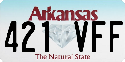 AR license plate 421VFF