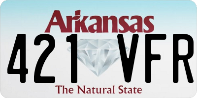 AR license plate 421VFR