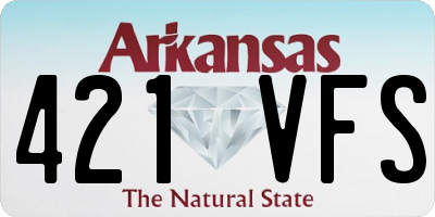 AR license plate 421VFS