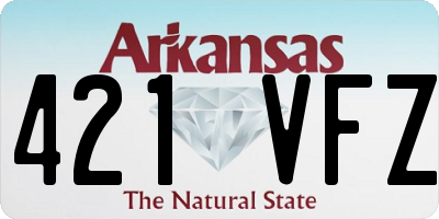AR license plate 421VFZ