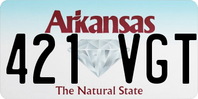 AR license plate 421VGT