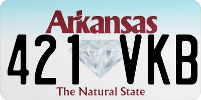 AR license plate 421VKB