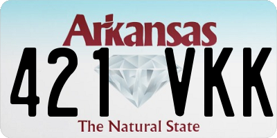 AR license plate 421VKK