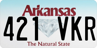 AR license plate 421VKR
