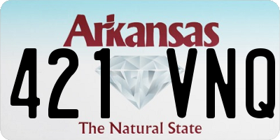 AR license plate 421VNQ