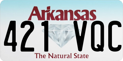 AR license plate 421VQC