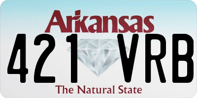 AR license plate 421VRB