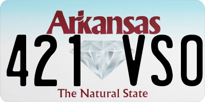 AR license plate 421VSO