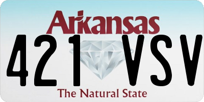 AR license plate 421VSV