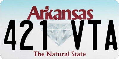 AR license plate 421VTA