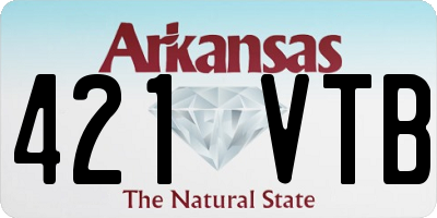 AR license plate 421VTB