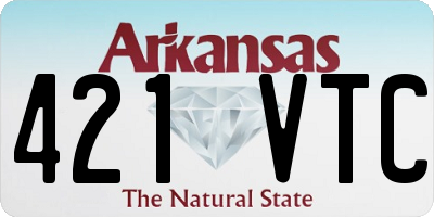 AR license plate 421VTC