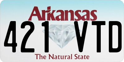 AR license plate 421VTD