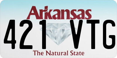 AR license plate 421VTG