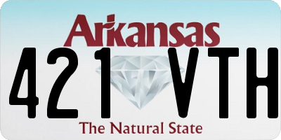 AR license plate 421VTH