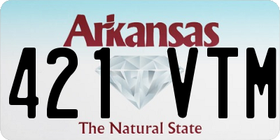 AR license plate 421VTM