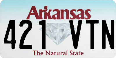 AR license plate 421VTN