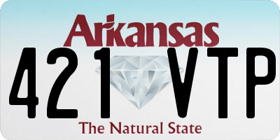 AR license plate 421VTP