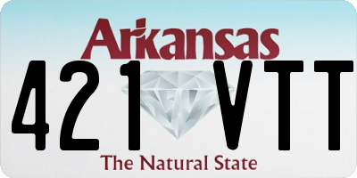 AR license plate 421VTT