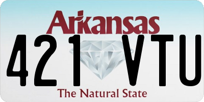 AR license plate 421VTU