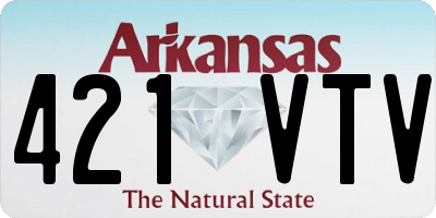 AR license plate 421VTV