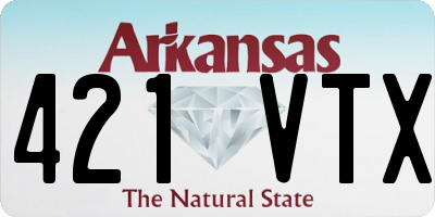 AR license plate 421VTX