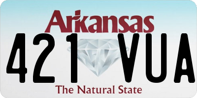 AR license plate 421VUA