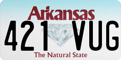 AR license plate 421VUG
