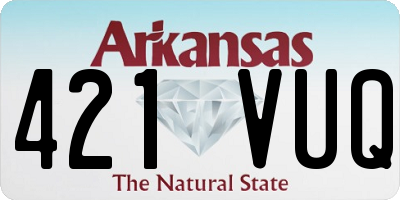 AR license plate 421VUQ