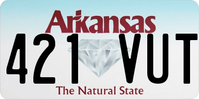 AR license plate 421VUT