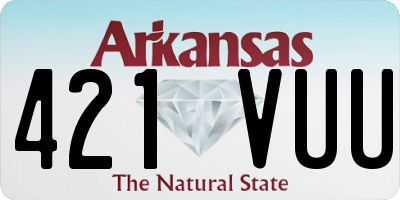 AR license plate 421VUU