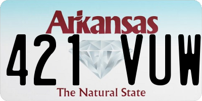 AR license plate 421VUW