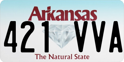 AR license plate 421VVA