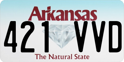 AR license plate 421VVD