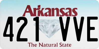 AR license plate 421VVE