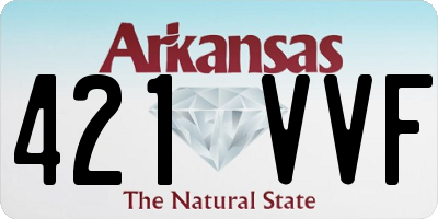 AR license plate 421VVF