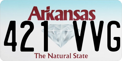 AR license plate 421VVG