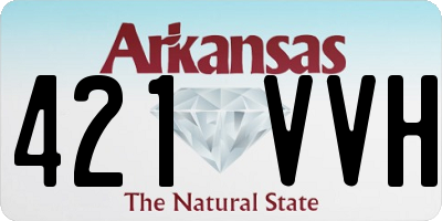 AR license plate 421VVH