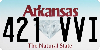 AR license plate 421VVI