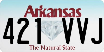 AR license plate 421VVJ