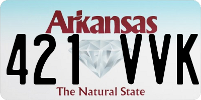 AR license plate 421VVK