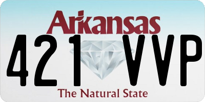 AR license plate 421VVP