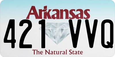 AR license plate 421VVQ