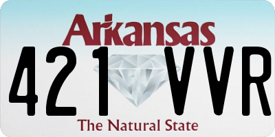 AR license plate 421VVR